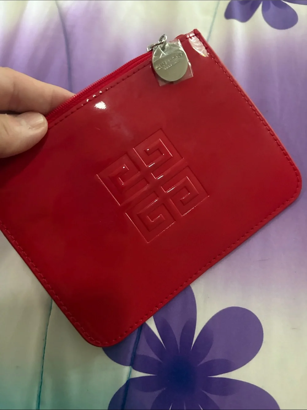 Givenchy Parfum Red Cosmetic Pouch Brand New.